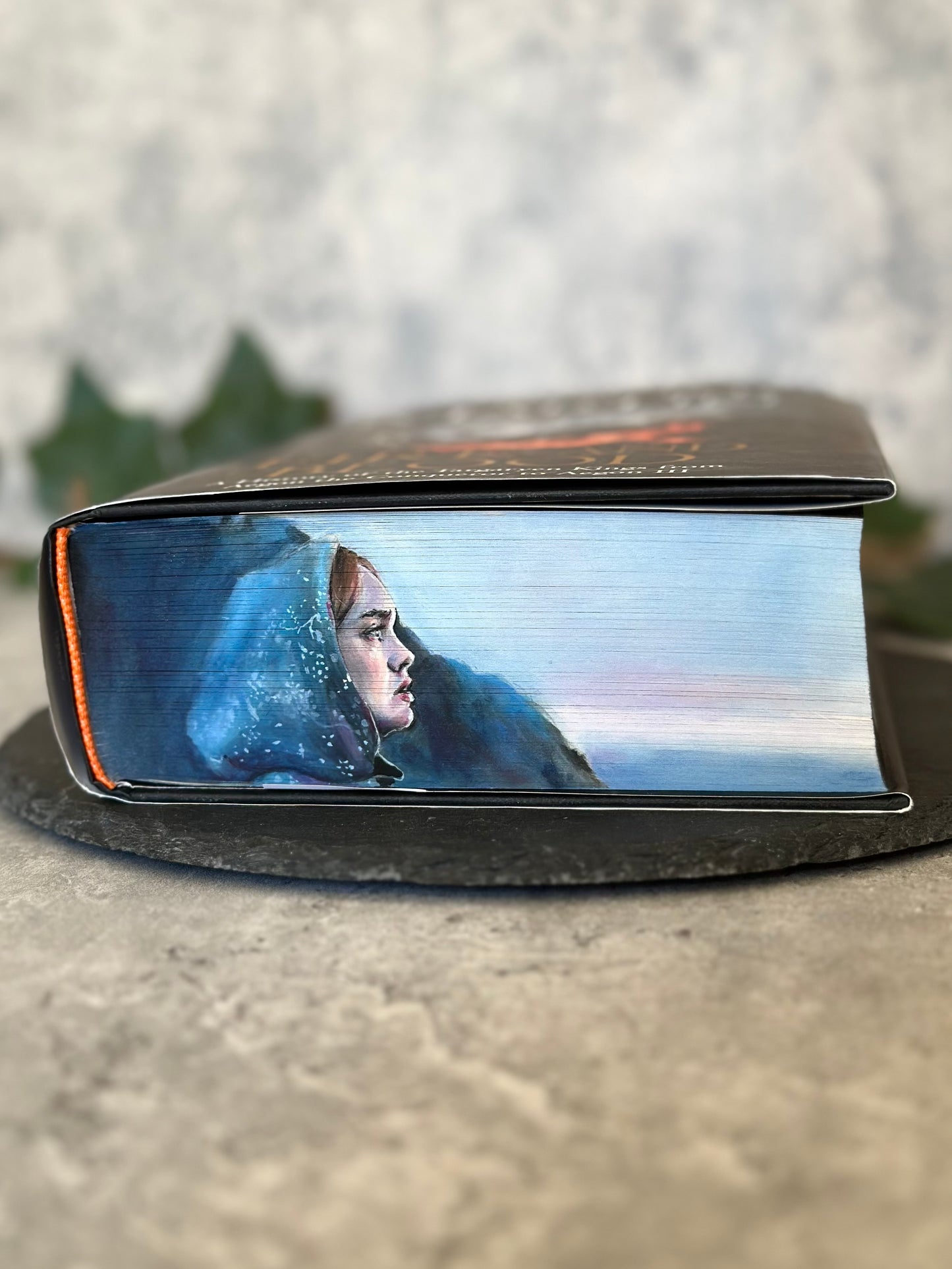 Fire and Blood - Fore-edge Painting (with 3 motifs)