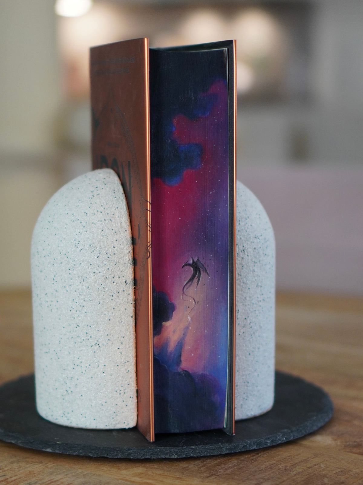 Original Fore-edge Painting on Iron Flame