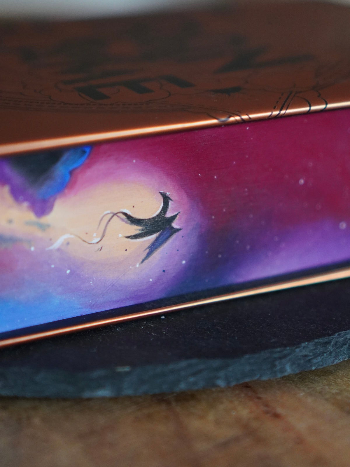 Original Fore-edge Painting on Iron Flame