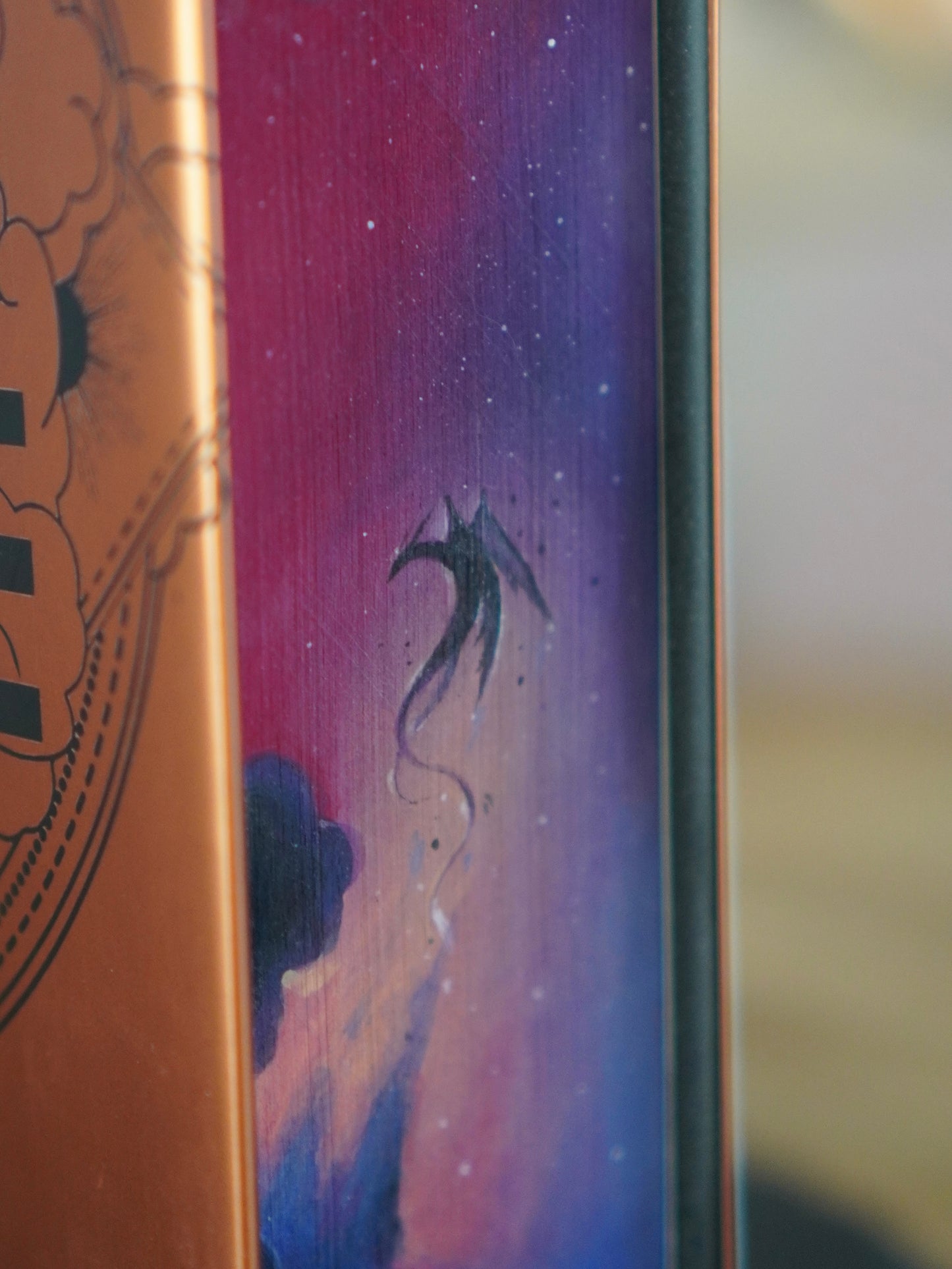 Original Fore-edge Painting on Iron Flame