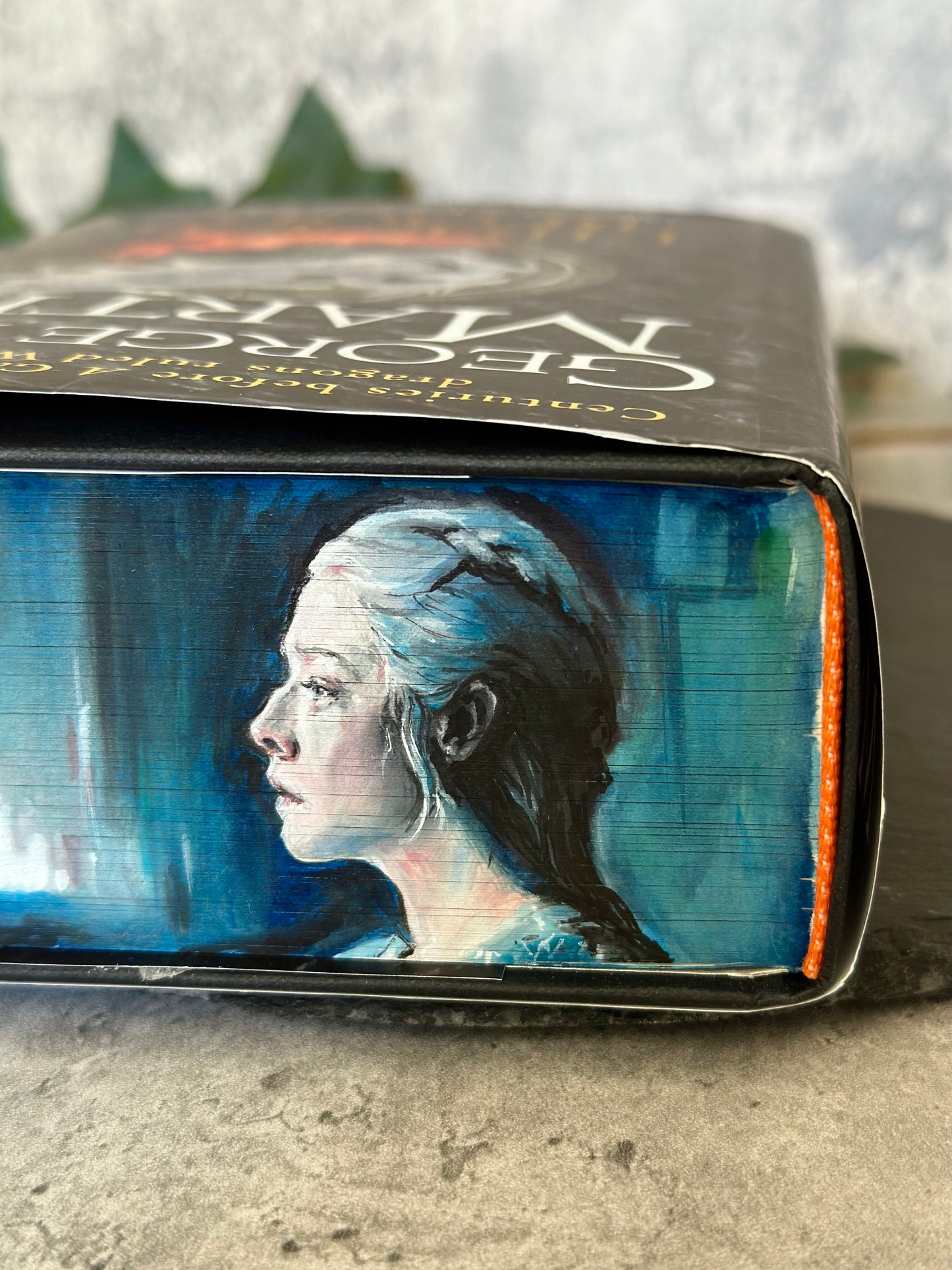 Fire and Blood - Fore-edge Painting (with 3 motifs)