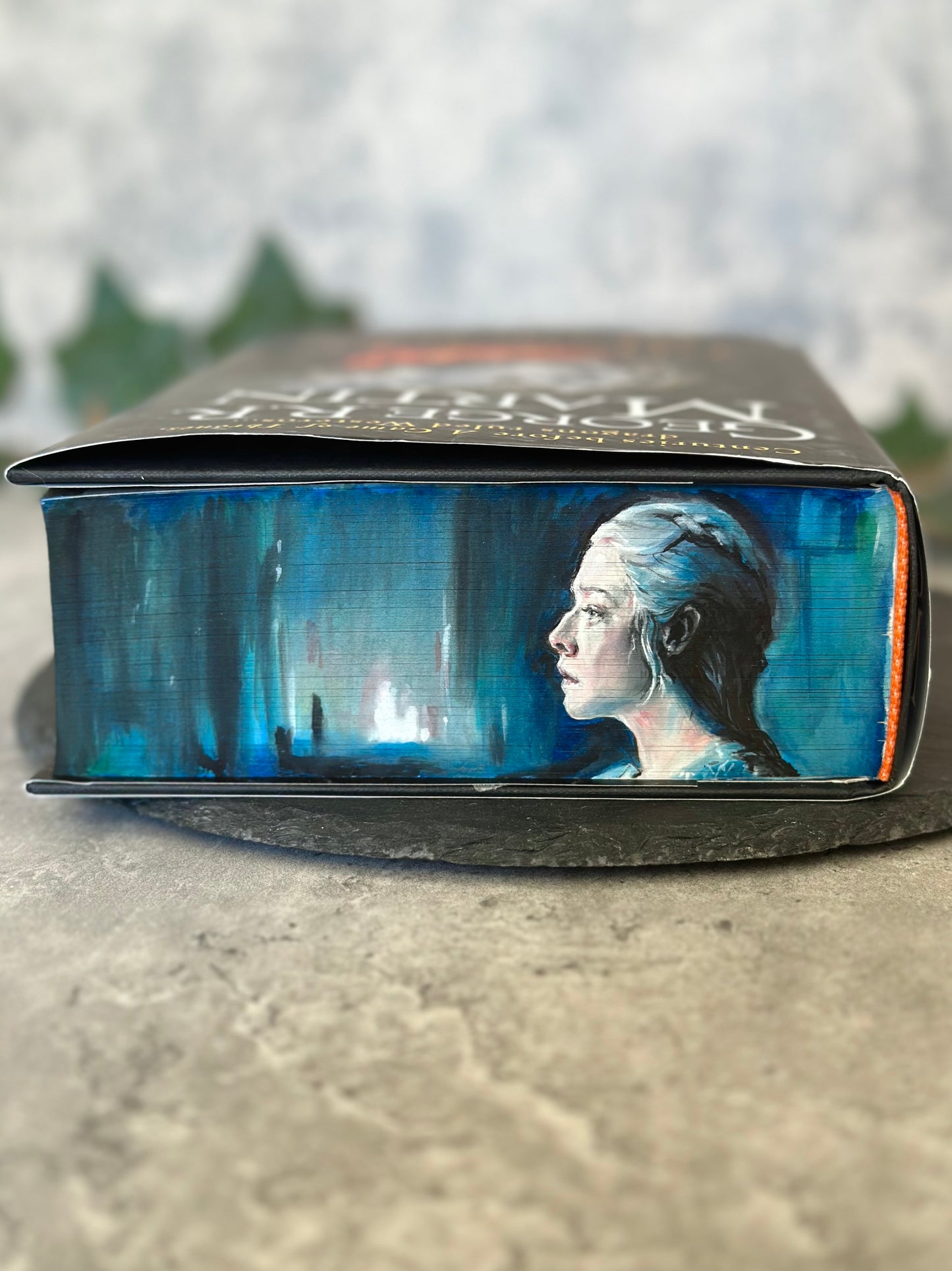 Fire and Blood - Fore-edge Painting (with 3 motifs)